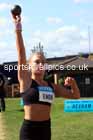 Heptathlon shot putt, 2025 EAP International Combined Events, Hexham, Northumberland.  Photo: David T. Hewitson/Sports for All Pics